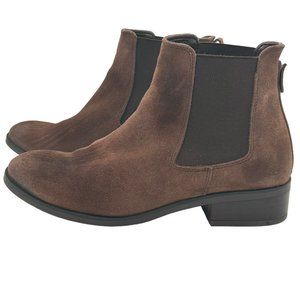 ALDO brown suede leather ankle boots size 8.5 Chelsea style